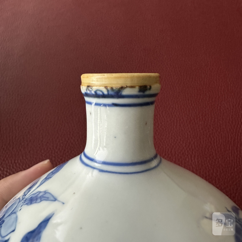明崇祯 青花喜上眉梢图酒壶 - 图6